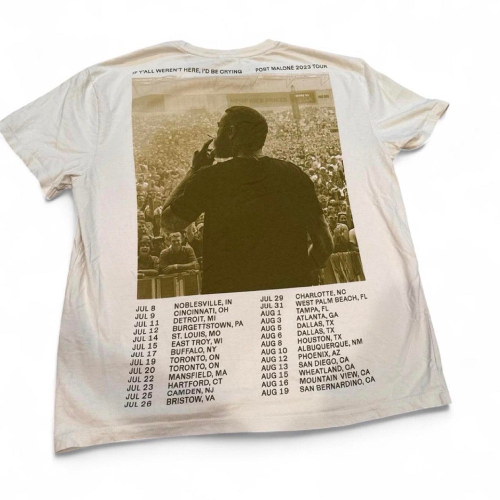 Unisex Official Post Malone "AUSTIN" 2023 Tour T-Shirt